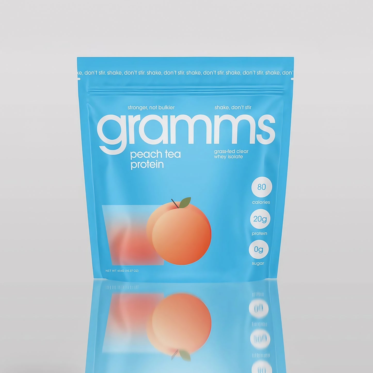 Gramms Clear Protein Powder Peach Tea 20g Protein for Women 18 Servings