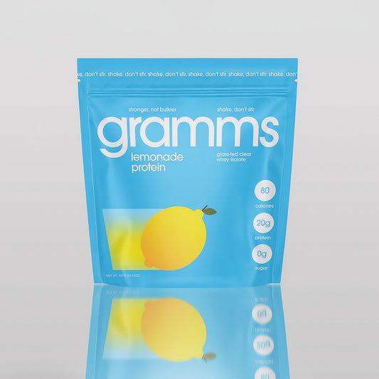 Gramms Clear Protein Powder Lemonade 20g Protein for Women 18 Servings